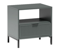 Nachtisch mit Schublade mit Lamellen VIVAS Grün