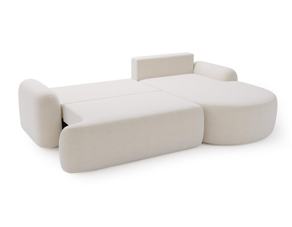 Freistehendes Ecksofa L Form OLIO Weiß