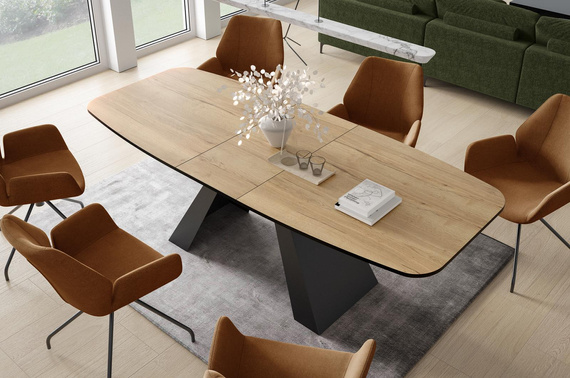 Esstisch modern Design 160 Eiche halifax LENO