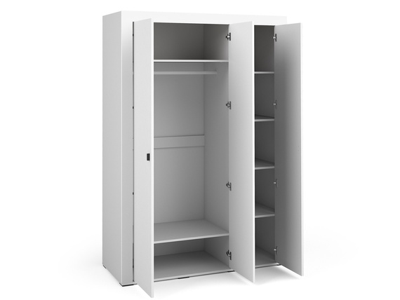 Garderobe mit 3 Türen und Spiegel TRENDS,  Fronten gefräst