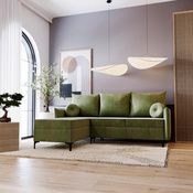 Ecksofa mit Schlaffunktion LEO Breite: 213 cm Olivgrün