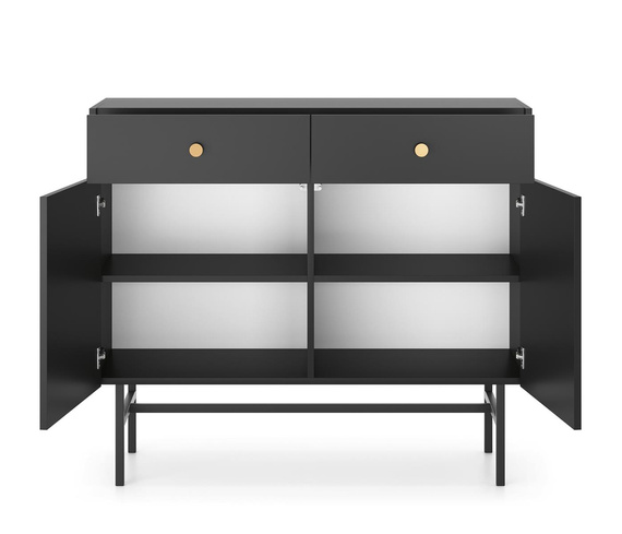 Kommode schmal Schwarz DAVS