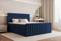 Modernes Boxspringbett mit Bettkasten Blau 180x200 MIAMI ll