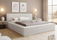 Designerbett Creme 160x200