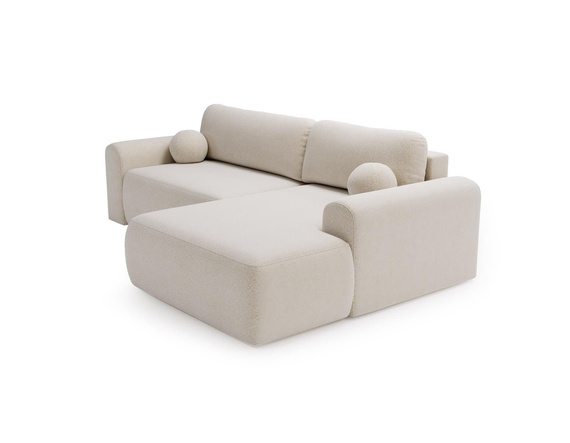 Design Ecksofa in modernem stil creme rechts AURA