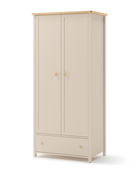 Kleiderschrank mit zwei Türen Beige  STARS