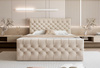 Boxspringbett mit hochwertigem Bezug Beige 180x200 MIAMI