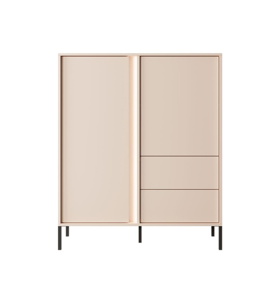 Hochkommode Kommode led NINA Beige