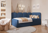 Modern und stilvoll Jugendbett DREAMY Boucle Blau mit Bettkasten