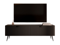 TV Schrank mit Lamellen BELLO Schwarz