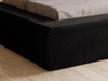 Polsterbett gemütlich Schwarz 120x200