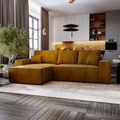 Ecksofa L-form MALAG Gelb