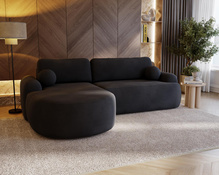 Ecksofa boucle L-Form OLIO Anthrazit