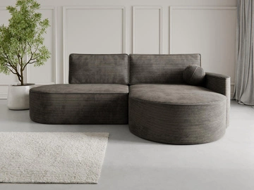 Ottomane Rechts \ cord \ Graphit