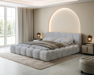 Lattenrost mit Metallrahmen \ 200 \ Grau