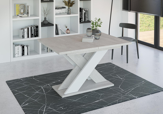 Esstische Modern AMI Beton+Weiß
