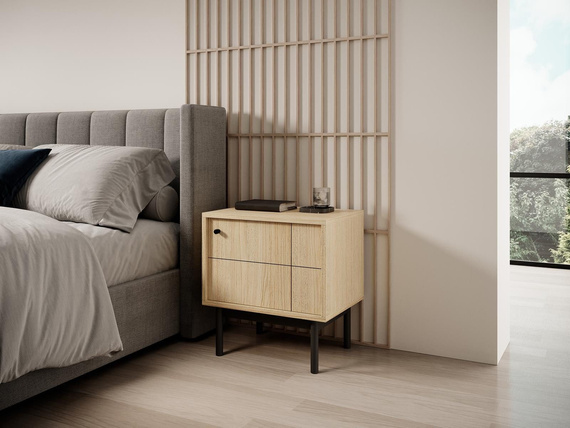 Nachtisch mit Schublade Eiche linea LONDON