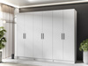 Kleiderschrank POLA für den Flur Breite: 234 cm Weiß
