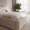 Polsterbett Designbett LARAS 140x200 Beige