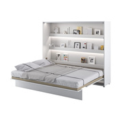 Horizontal Wandklappbett Lenart Bed Concept Weiß Matt 160