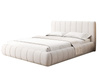 Elegant Designerbett 140x200 Creme Holzrahmen MISS