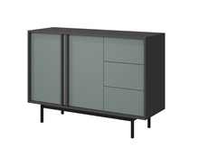 Kommode mit 2 Türen Salbei/Anthrazit MALTS