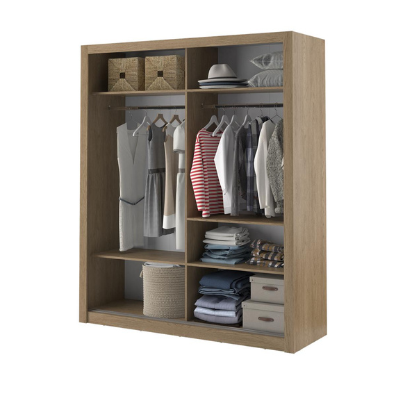 Mehrweckschrank mit Spiegel ARTI 03 Eiche Artisan
