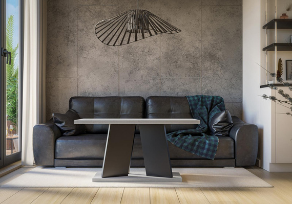Couchtisch Sofatisch SANA Beton+Schwarz
