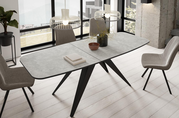 Design Esstisch 160 cm Beton LENO