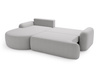 Ecksofa L Form Boucle OLIO Grau