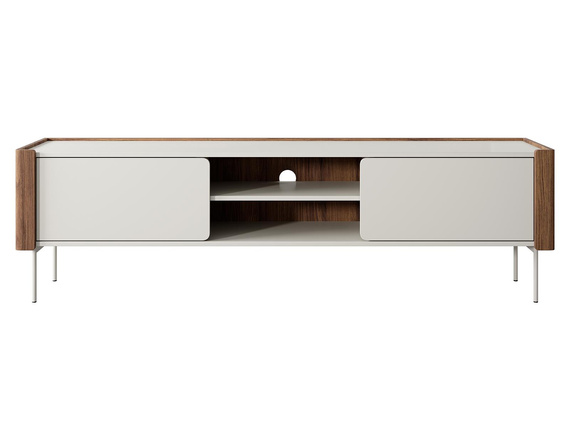TV-Schrank mit 2 Türen Kaschmir/Nussbaum SUZ