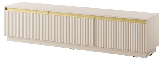 TV-Schrank für Wohnzimmer GLAM Weiß Beige