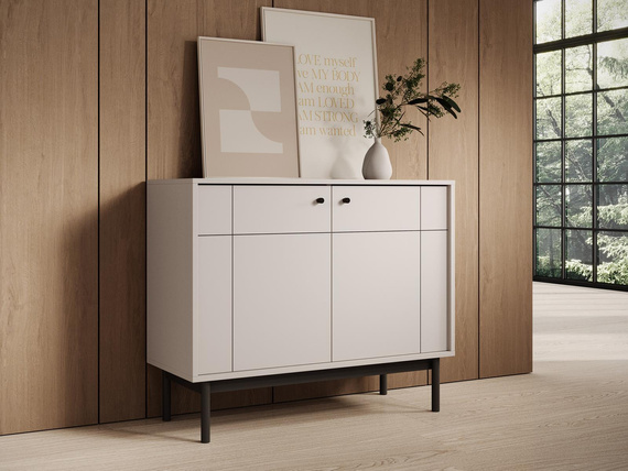Kommode mit 2 Türen LONDON Caschmir