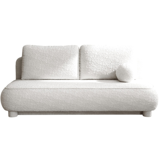 Sofa ohne Armlehnen, moderne runde Form, Moderne Couch