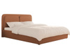 Modernes Kupfer Polsterbett mit Holzrahmen 160x200 LEA
