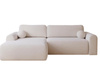 Design Ecksofa in modernem stil weiß links AURA
