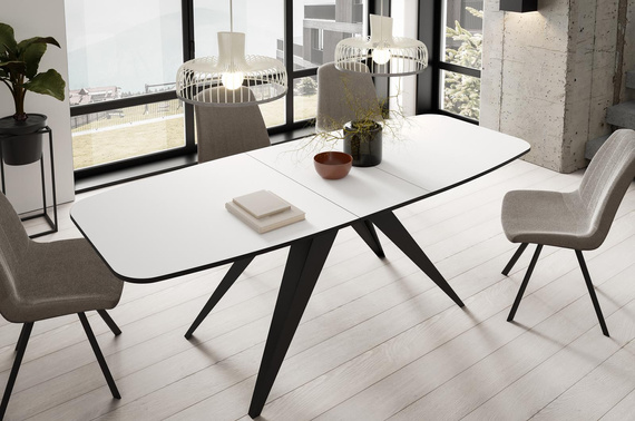 Ausziehtisch 180 cm Weiß LENO