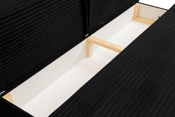 2 Sitzer Schlafsofa ohne Armlehnen schwarz NEO