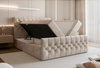 Boxspringbett mit hochwertigem Bezug Beige 180x200 MIAMI