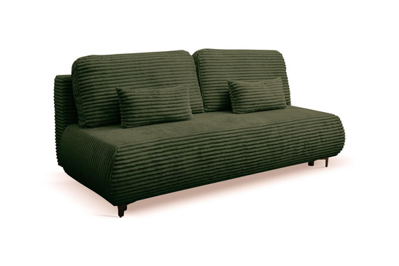 2 Sitzer Schlafsofa ohne Armlehnen olivgrün NEO