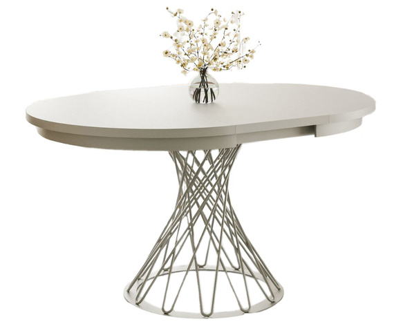 Design Esstisch schwarz Metall rund LUKO