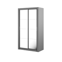 Schwebetürenschrank mit Spiegel ARTI 19 Breite 120 cm Grau