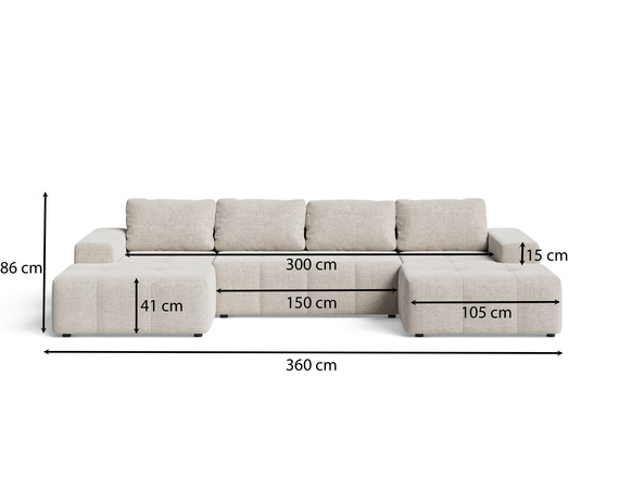 Stilvolles Sofa modern Graphit
