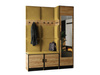 Moderne Garderoben-Set MALTI Eiche craft + gelb
