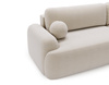Ecksofa mit Schlaffunktion L Form OLIO Creme