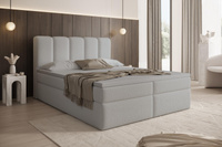 Praktisches Boxspringbett 140x200 Grau BELLO