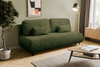 2 Sitzer Schlafsofa ohne Armlehnen olivgrün NEO