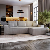Ecksofa L-form MALAG Grau