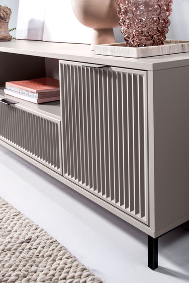 TV-Tisch VIVAS mit 2 Türen Caschmir