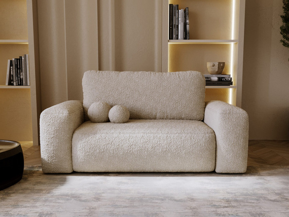 Schlafsofa 190 cm breit modern TEDIS Beige